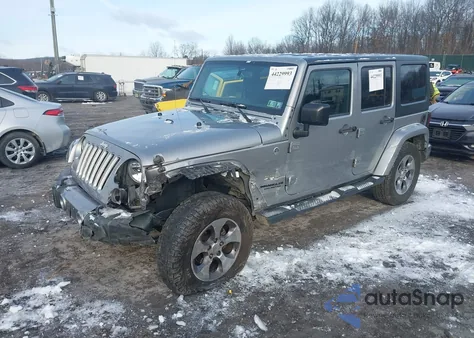 2016 Jeep Wrangler Unlimited Sahara z USA, uszkodzony, nr VIN 1C4BJWEG6GL201361
